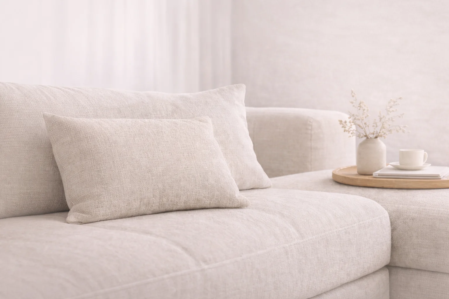 Tecido de linho natural para reforma de estofados em Belém